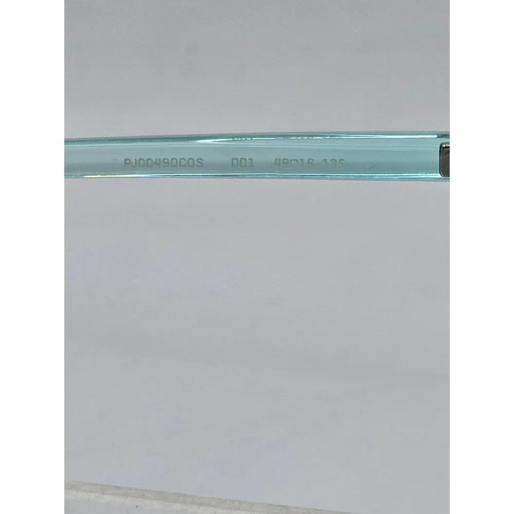 Puma Eyeglasses Frame Kids 49-16-135 Clear Teal PJ00490COS 001 - Excellent